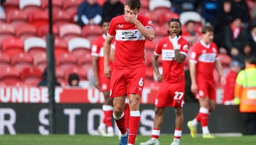 Middlesbrough player ratings vs Portsmouth with two 4s and a number of 5s after defeat