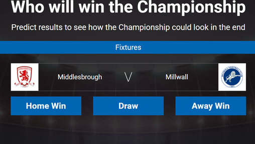 Middlesbrough's promotion race predictor - find out how your final Championship table looks