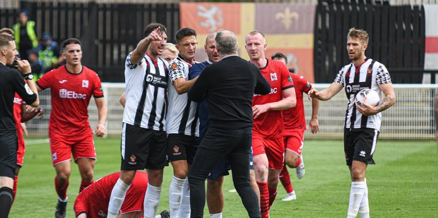 Boro players celebrating